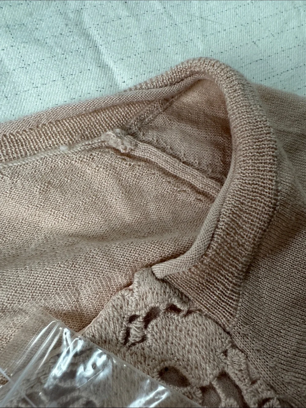 J. Crew Collection Lightweight Crewneck Sweater in Blush